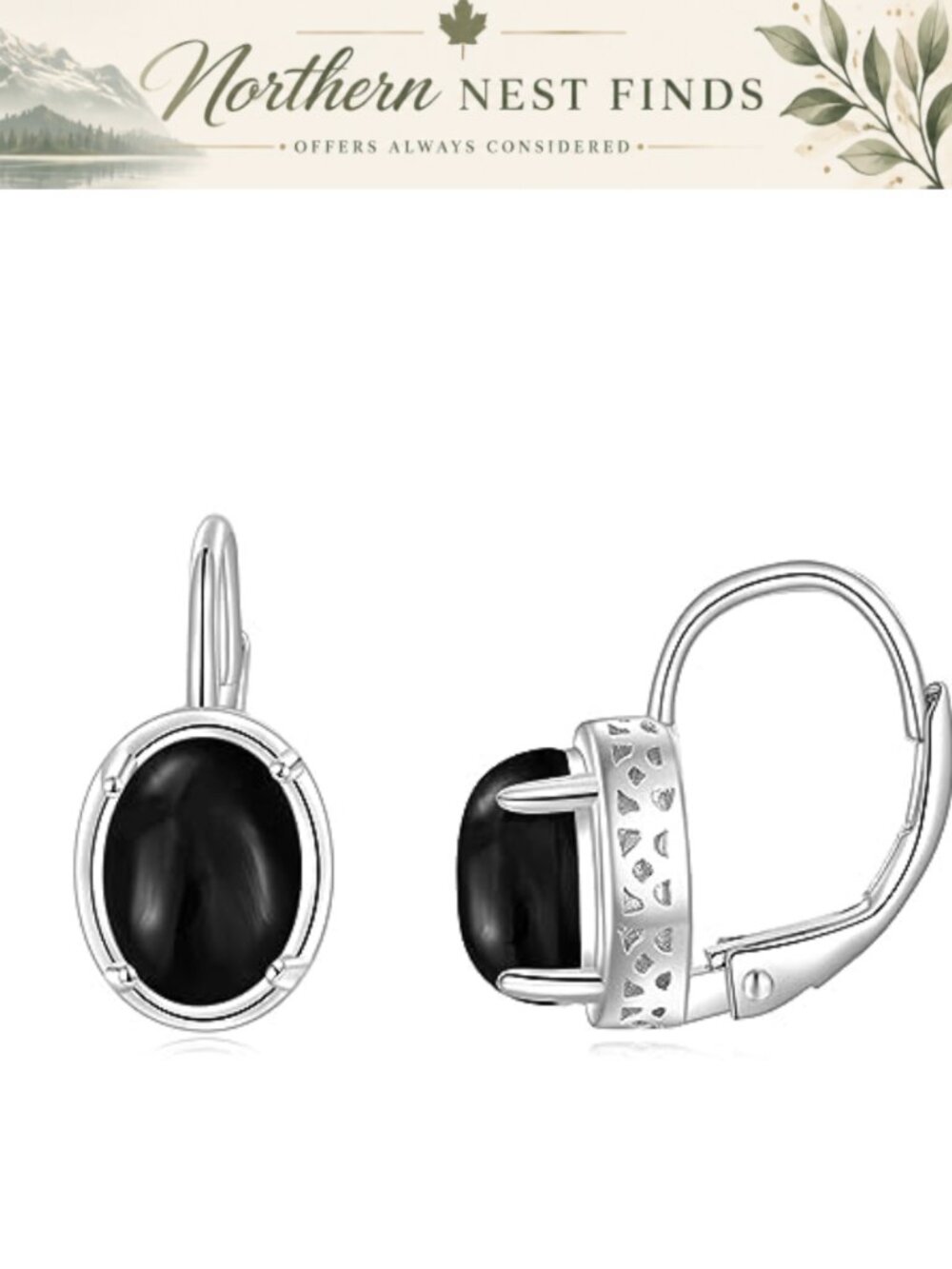 Sterling Silver White Gold Plated Gemstone Earrings for Women Fine Jewelry Gift